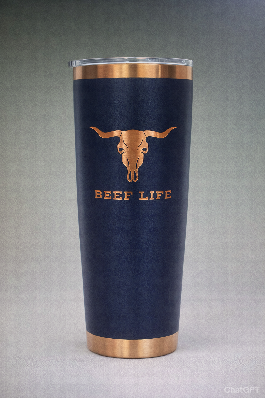 Beef Life Copper Engraved Tumbler